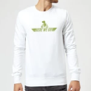 Image of Nintendo Mario Kart Yoshi Here We Go Sweatshirt - White - L