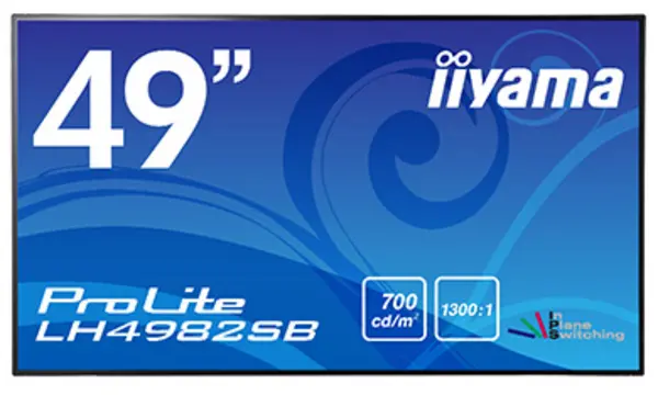 image of iiyama 49" ProLite LH4982SB-B1 Full HD IPS LED Digital Signage Commercial Display