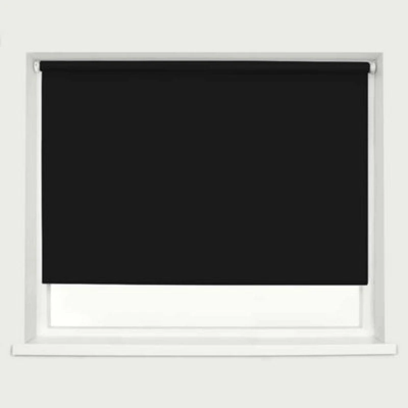 Image of Caecus Blinds Blackout Roller Blind Black 60Cm