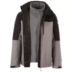 Image of Trespass Mens Austerywick 3 in 1 Waterproof Jacket (L) (Grey Marl)