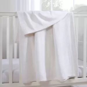 Image of Clair De Lune Cellular Blanket Large White
