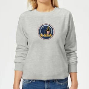 Image of NASA JM Patch Womens Sweatshirt - Grey - L