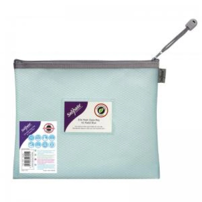 Image of EVA Pastel Mesh HC A5 Zippa Bag - Blue- 3 Bags 15901 CTST15901