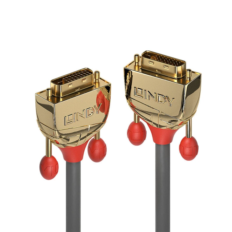 Image of Lindy Lindy 2m DVI-D Dual Link Cable, Gold Line 36202