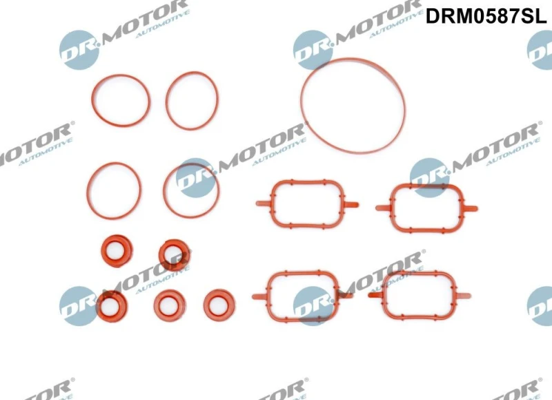 Image of DR.MOTOR AUTOMOTIVE Gasket Set, intake manifold DR.MOTOR AUTOMOTIVE DRM0587SL