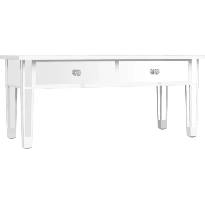 Image of VIDAXL Mirrored Coffee Table 106x45x45cm Engineered Wood and Glass Vidaxl 348528