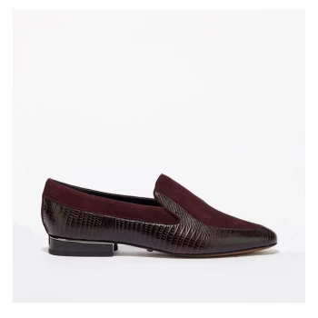 image of Reiss Nina Loafers - Purple Calf