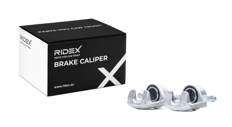 Image of RIDEX 78B1809 Brake caliper Front Axle, without holder Cast Iron Brake Caliper (78)