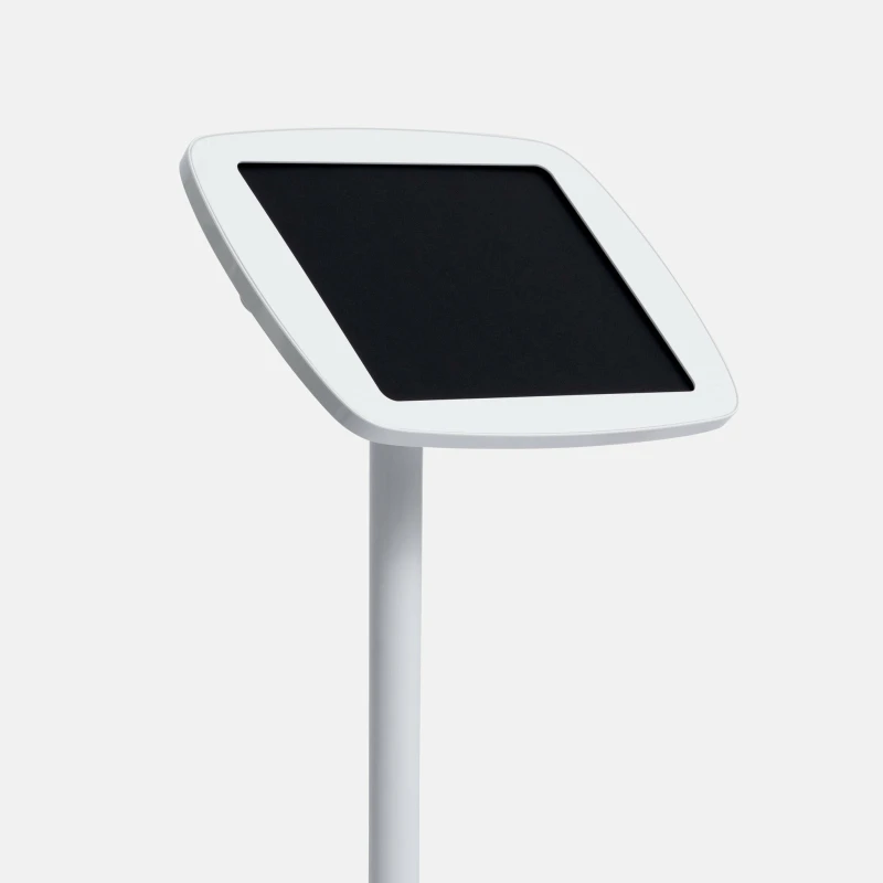 Image of Bouncepad Floorstanding with USB Cable Exposed Front Camera and Home Button White Apple iPad Pro 7th Gen 13-inch (2024) FS-W4-PL7-MG