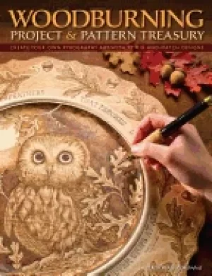 Image of woodburning project and pattern treasury create your own pyrography art wit