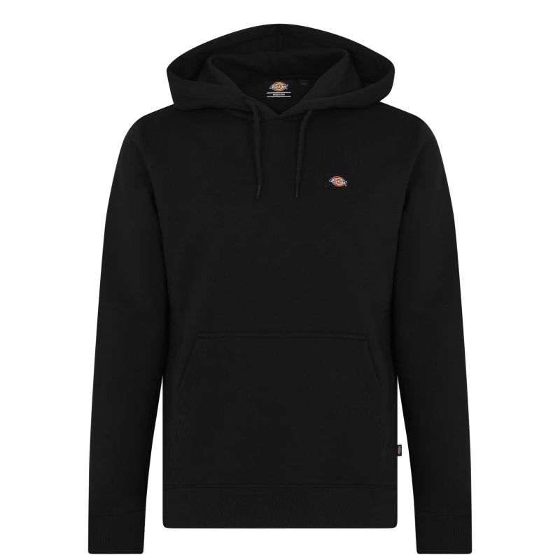 Image of Dickies Mens Oakport Over-the-head Hoodie Black BLK1 male 2X Large