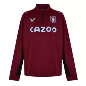 Image of Castore Aston Villa Mid Zip Mid Layer Top - Purple