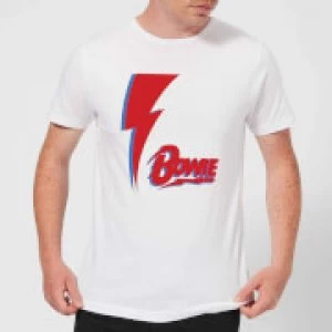 image of David Bowie Bolt Mens T-Shirt - White