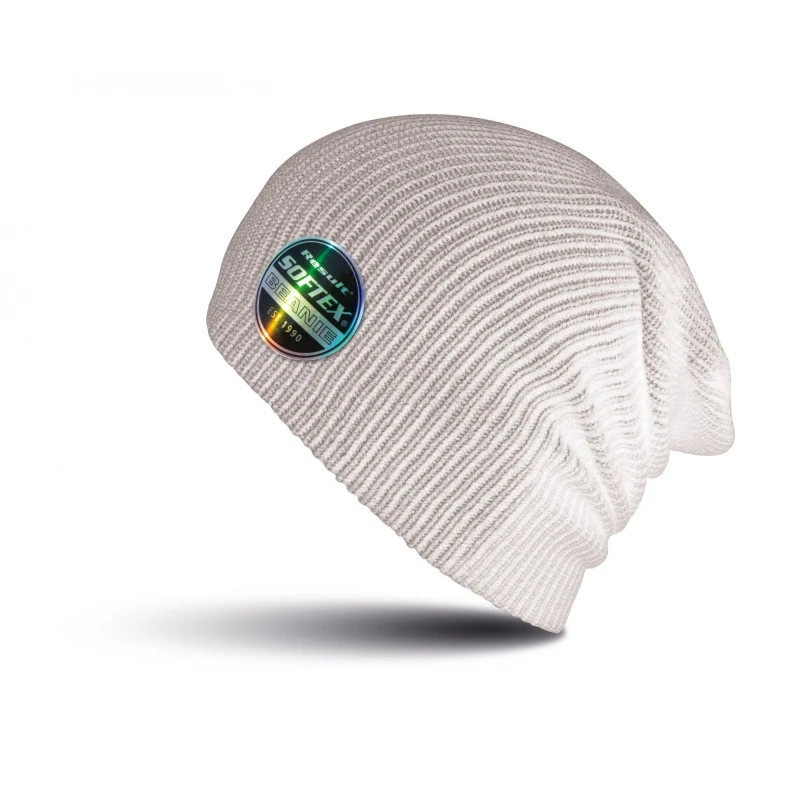Image of Result Result Men Winter Essentials Core Softex Beanie Hat in White White One Size Male 5057080699834