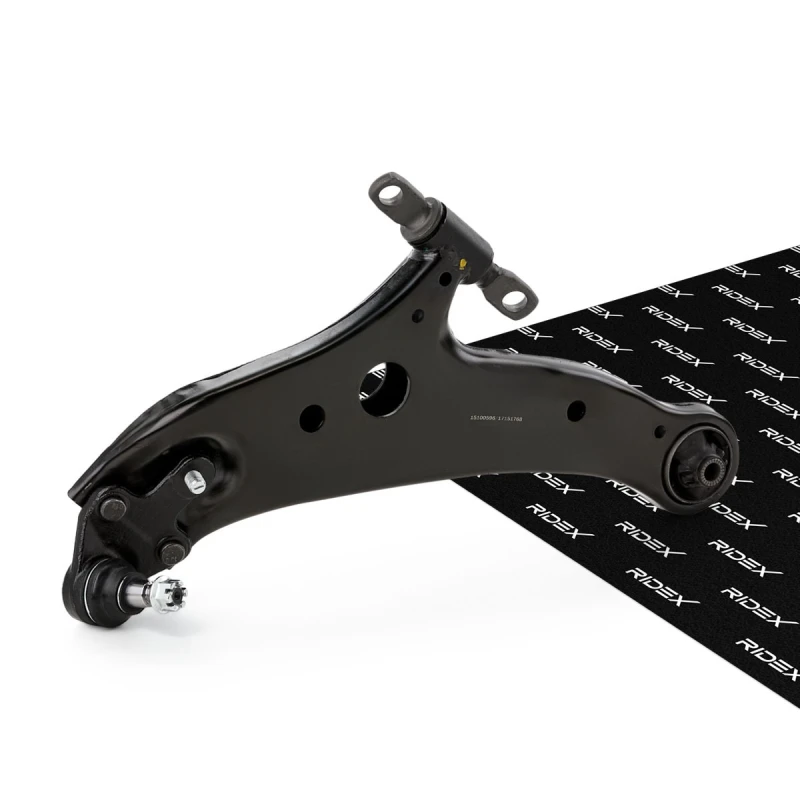 Image of RIDEX 273C1949 Suspension arm Control Arm, Steel, with rubber mount Steel Track Control Arm (273)