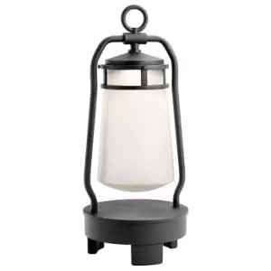 image of Outdoor IP44 Integrated LED Bluetooth Lantern Textured Black LED 3W d01748