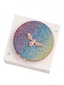 Image of Olivia Burton Rainbow Glitter Compact Mirror
