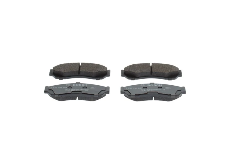 Image of Bosch 0 986 494 681 Brake pad set with anti-squeak plate Low-Metallic Brake Pad Set,disc brake (402)