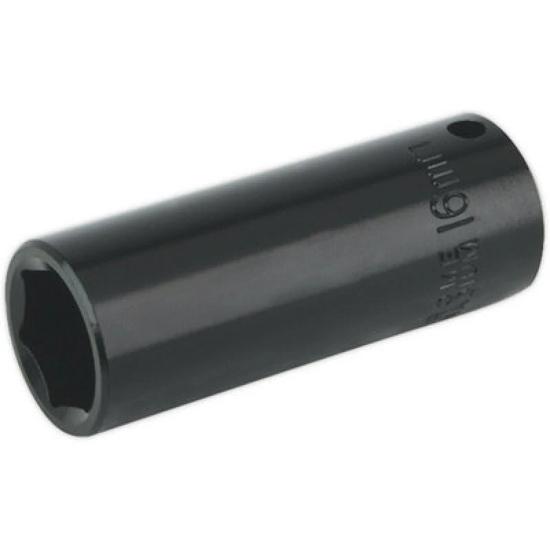 Image of Loops 16mm Forged Deep Impact Socket - 3/8 Inch Sq Drive Chrome Vanadium Wrench Socket Multi