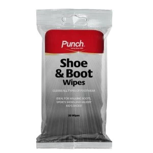 Punch Shoe and Boot Wipes