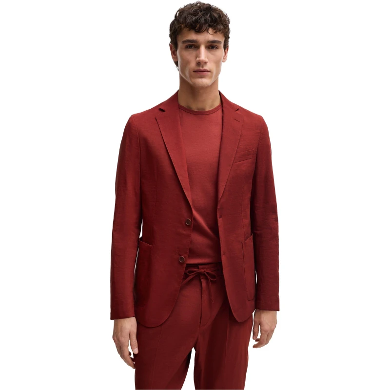 Image of Boss Mens P Hanry Wg Blazer Open Brown male XS