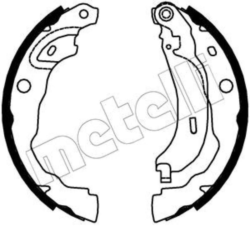 Image of METELLI Brake Shoe Set METELLI 53-0753