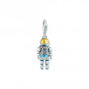 image of Charmista Sterling Silver Multicoloured Enamel Astronaut charm 2037-691-7