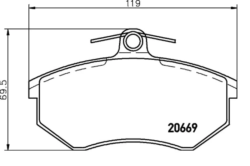 Image of BREMBO Brake pad set BREMBO P 99 026