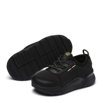 image of Puma Trophy RS0 Infants Trainers - Black Mono