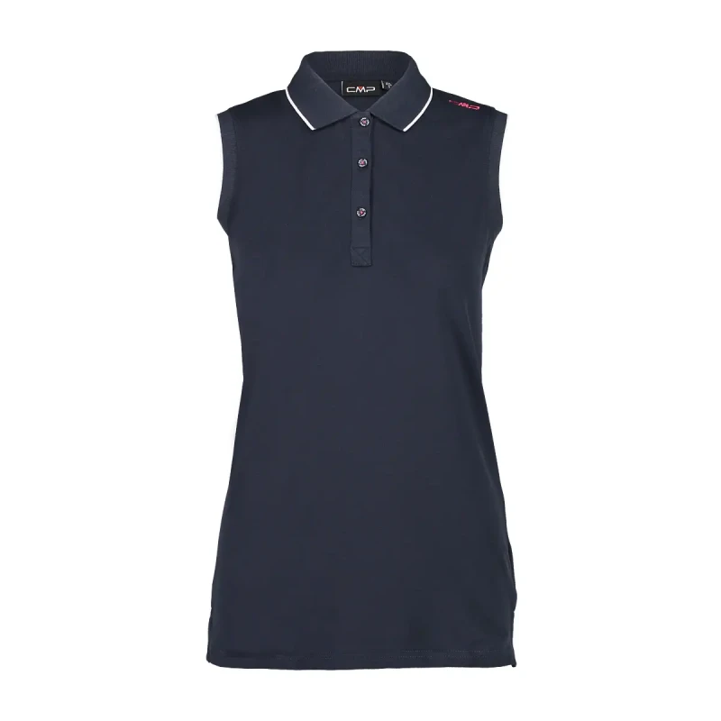 Image of CMP Woman's sleeveless polo shirt CMP Noir Female XS