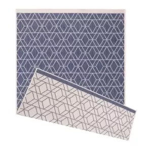 Image of Duo Weave Indoor/Outdoor Rug - Diamonds Ocean - 120x170cm