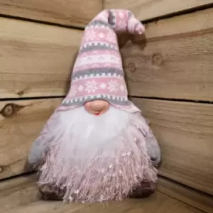 Image of Samuel Alexander - Premier 30cm Christmas Male Gonk with LED Light - Striped Hat