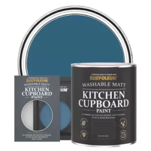 image of Rust-Oleum Kitchen Cupboard Paint - COBALT - 750ml