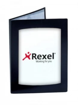 Image of Rexel Clearview Display Book 12 Pockets A4 Black 10300BK
