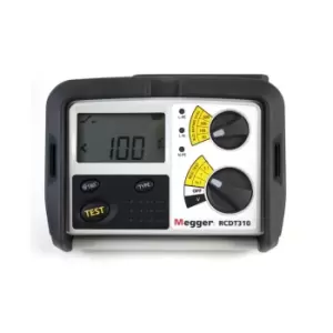 image of Megger RCDT310 Residual Current Tester (Rcd) 30, 100, 300, 500 MA - 100-280V