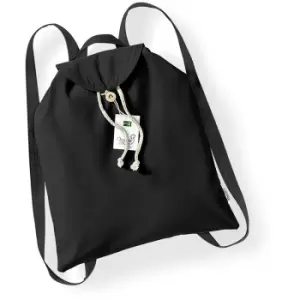 Image of Westford Mill Organic Festival Backpack Bag (8 Litres) (One Size) (Black) - Black