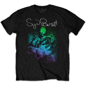 Syd Barrett - Psychedelic Mens Large T-Shirt - Black