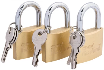 Image of Draper 40mm Padlock Set (3 Piece) 68695