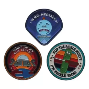 Image of Rick & Morty Pin Badge Set Limited Edition
