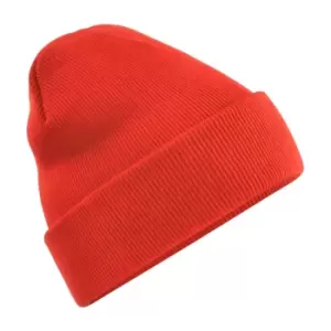 Image of Beechfield Unisex Original Cuffed Beanie Winter Hat (One Size) (Fire Red)
