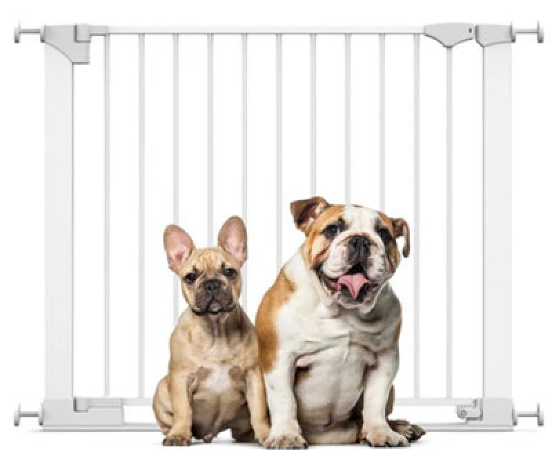 Image of Bettacare Safestep Dog Gate, White, 89Cm - 96Cm, Extra Low Walkthough, 74Cm Extra Wide Doorway, One Piece Extra Wide Pet Gate