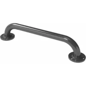 image of Nymas NymaPRO Round Flange Robust Steel Grab Rail 35mm Diameter 455mm Length - Grey