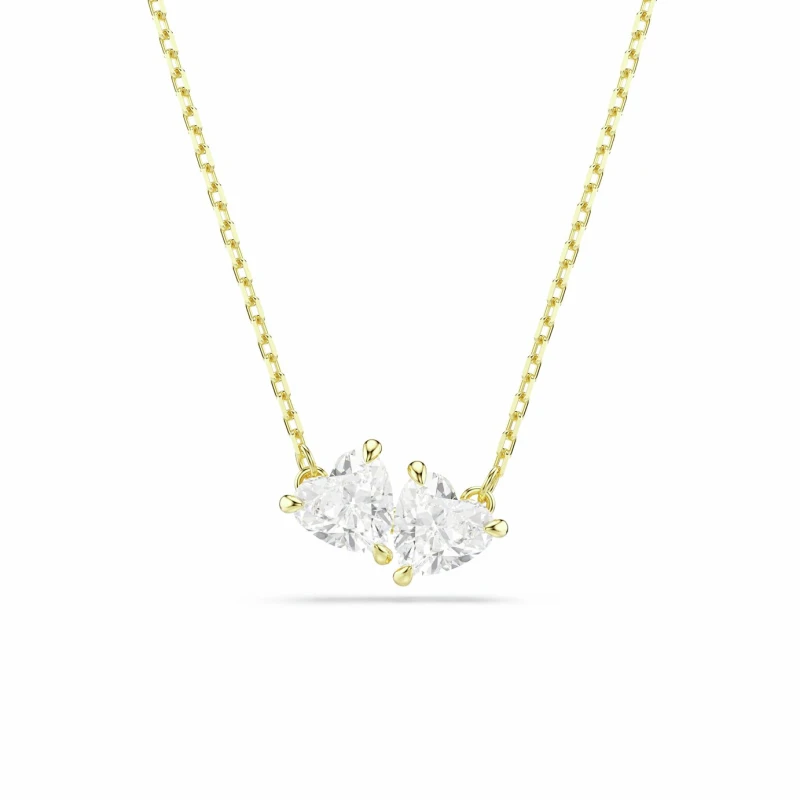 Image of Swarovski Swarovski Mesmera Gold Tone Plated Heart Pendant Necklace