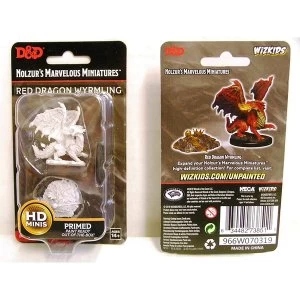 Image of Dungeons & Dragons Nolzur's Marvelous Unpainted Miniatures (W10) Red Dragon Wyrmling