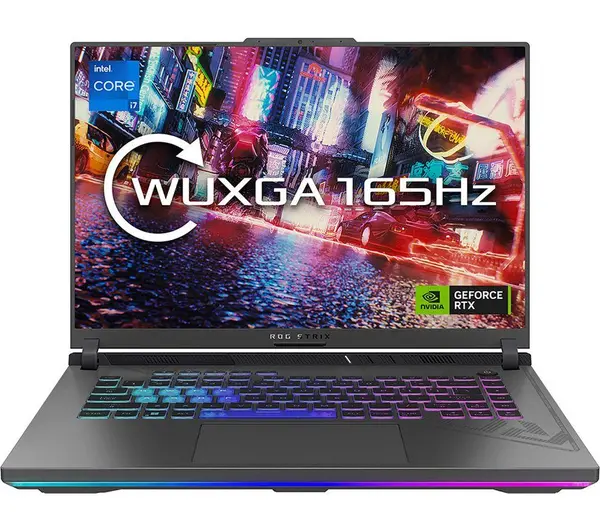 Image of ASUS ROG Strix G16 16" Gaming Laptop - Intel Coreª i7, RTX 4050, 512GB SSD, Black,Green 4711387210451