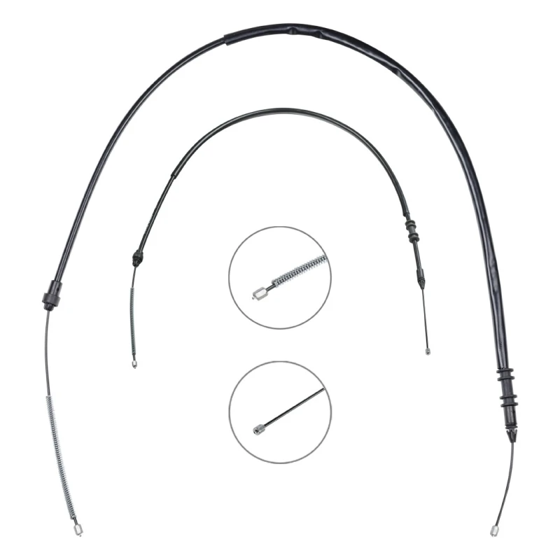 Image of RIDEX 124C1248 Brake Cable Rear, 1430/1050+1440/1060mm Cable,parking brake (124)