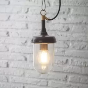 Image of Garden Trading Harbour Outdoor Pendant in Carbon