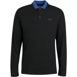 Barbour International Liquid Long Sleeve Polo Shirt - Black