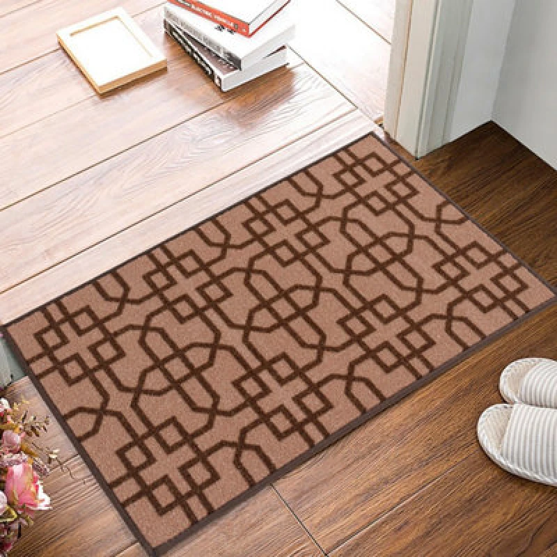 Image of Smart Living Smart Living Siam Heavy Duty Machine Washable Hallway Kitchen Non Slip Door Mat in Beige Size: 50cm x 80cm Beige 50cm x 80cm Unisex 867