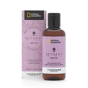 image of Tisserand Aromatherapy National Geographic Retreat Bath Oil 100ml